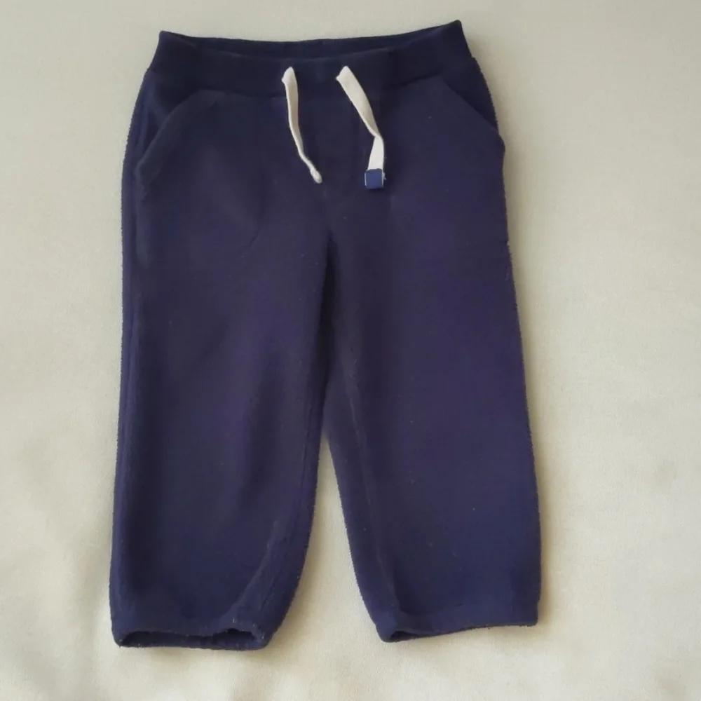 18-24 months navy fleece drawstring pants